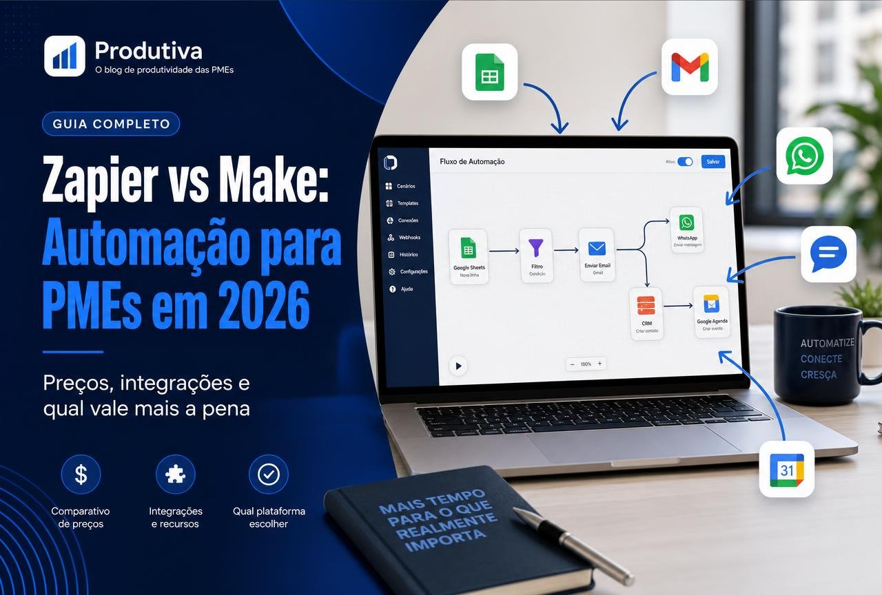 Zapier vs Make: Qual Ferramenta de Automação Escolher em 2026?